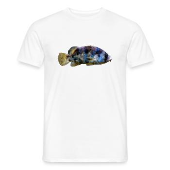 Fish - Men's T-Shirt - white - Front - AI Model Male 178 dark (178cm)
