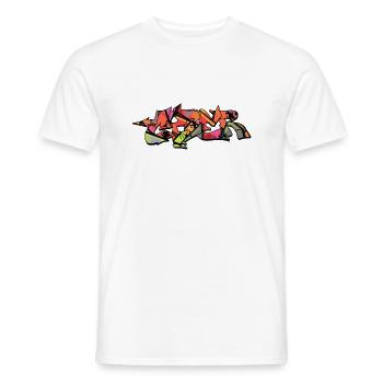 Graffiti Street Art Sprühfarben cooler Künstler Urban - Männer T-Shirt - Weiß - Vorne - AI Model Male 178 dark (178cm)