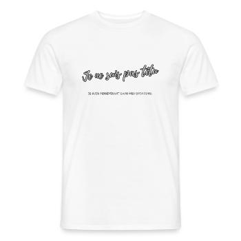 Ich bin nicht stur - Männer T-Shirt - Weiß - Vorne - AI Model Male 178 dark (178cm)