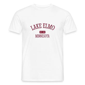 Lake Elmo - Minnestoa - United States of America - Men's T-Shirt - white - Front - AI Model Male 178 dark (178cm)