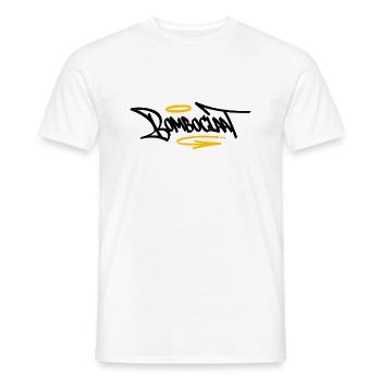 Bomboclaat Graffiti Tag Style Reggae - Men's T-Shirt - white - Front - AI Model Male 178 dark (178cm)