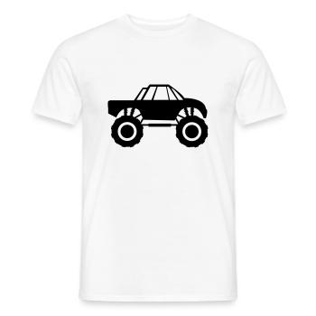 camion monstre - T-shirt homme - blanc - Devant - AI Model Male 178 dark (178cm)