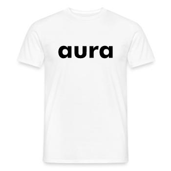aura - Männer T-Shirt - Weiß - Vorne - AI Model Male 178 dark (178cm)