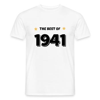Best of 1941 - Men's T-Shirt - white - Front - AI Model Male 178 dark (178cm)