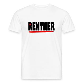 endlich Rentner - Männer T-Shirt - Weiß - Vorne - AI Model Male 178 dark (178cm)