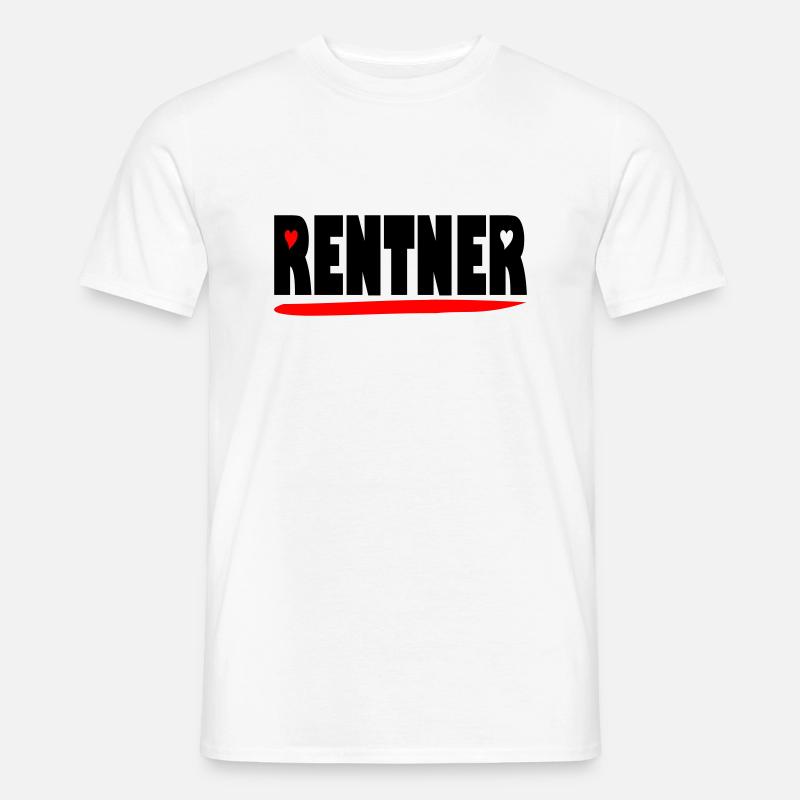 endlich Rentner - Männer T-Shirt - Weiß