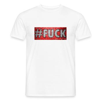 #Fuck Graffiti - Männer T-Shirt - Weiß - Vorne - AI Model Male 178 dark (178cm)