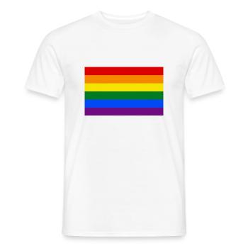 2000px Gay Pride Flag svg - Männer T-Shirt - Weiß - Vorne - AI Model Male 178 dark (178cm)