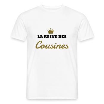 Onkel / Tante / Vetter / Cousin / Kusine - Männer T-Shirt - Weiß - Vorne - AI Model Male 178 dark (178cm)