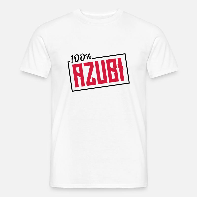 azubi 100 prozent - Männer T-Shirt - Weiß