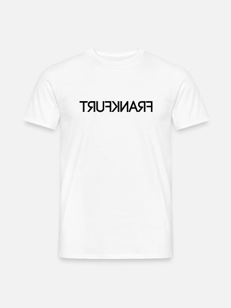 Frankfurt - seitenverkehrt - Männer T-Shirt - Weiß