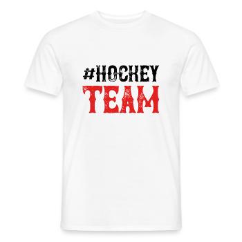 Hockey Team - Men's T-Shirt - white - Front - AI Model Male 178 dark (178cm)