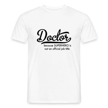 Arzt - Männer T-Shirt - Weiß - Vorne - AI Model Male 178 dark (178cm)