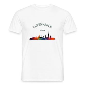 Kopenhagen - Männer T-Shirt - Weiß - Vorne - AI Model Male 178 dark (178cm)