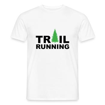 Trail Run Ultra Running Trekking en montagne Course à pied - T-shirt homme - blanc - Devant - AI Model Male 178 dark (178cm)