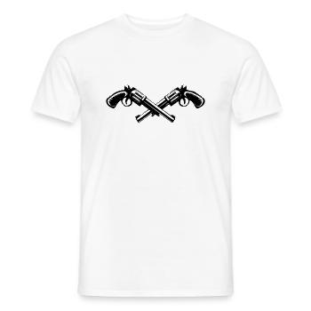 Guns - Men's T-Shirt - white - Front - AI Model Male 178 dark (178cm)