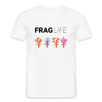 🤿 "Reef Fragility." Shirt 🤿 - Men's T-Shirt - white - Front - AI Model Male 178 dark (178cm)