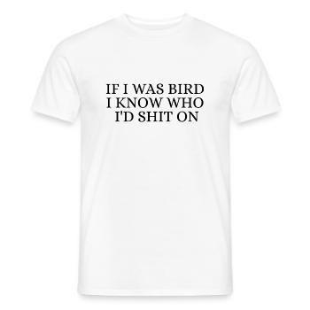 Bird - T-shirt homme - blanc - Devant - AI Model Male 178 dark (178cm)