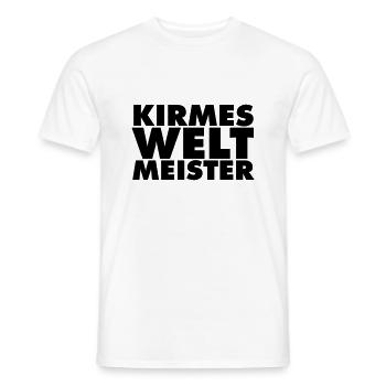 kirmes-welt-meister - Männer T-Shirt - Weiß - Vorne - AI Model Male 178 dark (178cm)