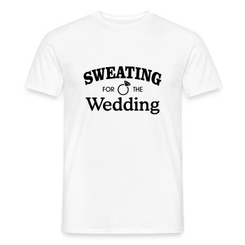 Sweating for the wedding - Männer T-Shirt - Weiß - Vorne - AI Model Male 178 dark (178cm)