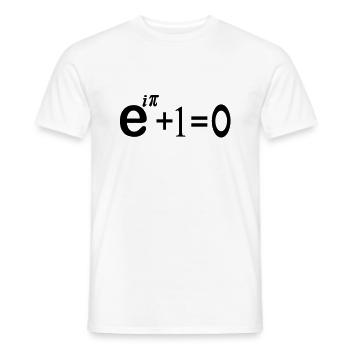 ei pi Gleichung - Männer T-Shirt - Weiß - Vorne - AI Model Male 178 dark (178cm)