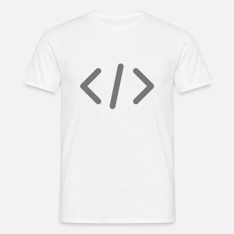 Code / Html - Männer T-Shirt - Weiß