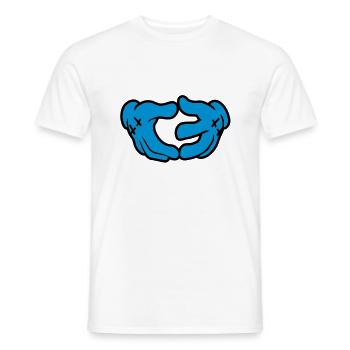 Colt - Hand Sign - Men's T-Shirt - white - Front - AI Model Male 178 dark (178cm)