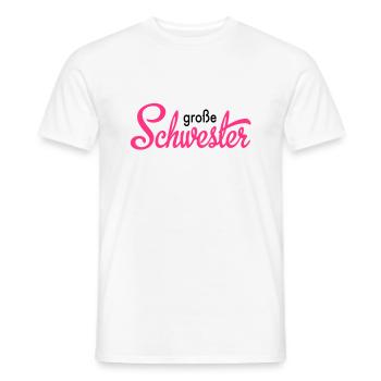 grande soeur - T-shirt homme - blanc - Devant - AI Model Male 178 dark (178cm)