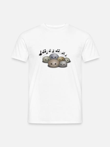 Steine Rock Konzert - Männer T-Shirt - Weiß