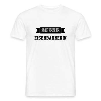 Eisenbahner Eisenbahnerin Railteam Zug Transport - Männer T-Shirt - Weiß - Vorne - AI Model Male 178 dark (178cm)