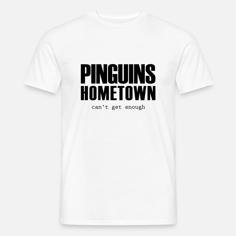 pinguins hometown - Männer T-Shirt - Weiß