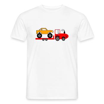 Tractor - Men's T-Shirt - white - Front - AI Model Male 178 dark (178cm)