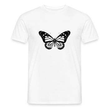 Papillon, papillon, idée cadeau - T-shirt homme - blanc - Devant - AI Model Male 178 dark (178cm)