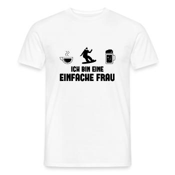 Ich bin ein Einfache Frau - - Männer T-Shirt - Weiß - Vorne - AI Model Male 178 dark (178cm)