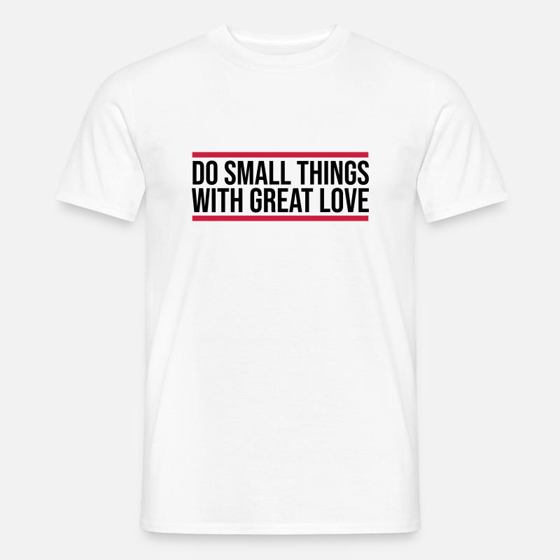 Quote do small things - Men's T-Shirt - white