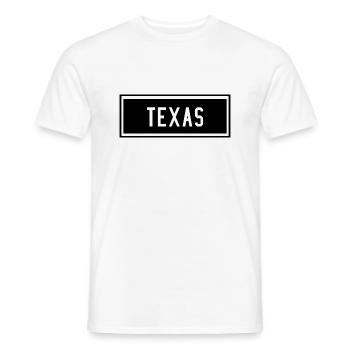 Texas - Men's T-Shirt - white - Front - AI Model Male 178 dark (178cm)