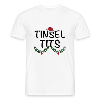 Jingle Balls et Tinsel Tits Funny Matching Christ - T-shirt homme - blanc - Devant - AI Model Male 178 dark (178cm)