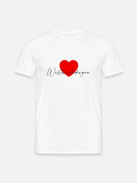 i Love Westoverledingen - Männer T-Shirt - Weiß