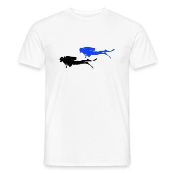 Diver - Men's T-Shirt - white - Front - AI Model Male 178 dark (178cm)