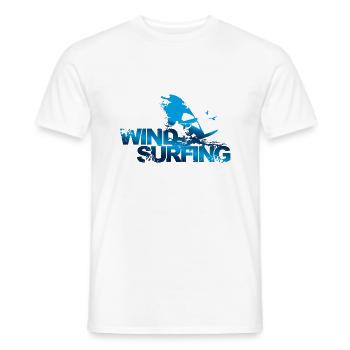 Windsurfer - Männer T-Shirt - Weiß - Vorne - AI Model Male 178 dark (178cm)