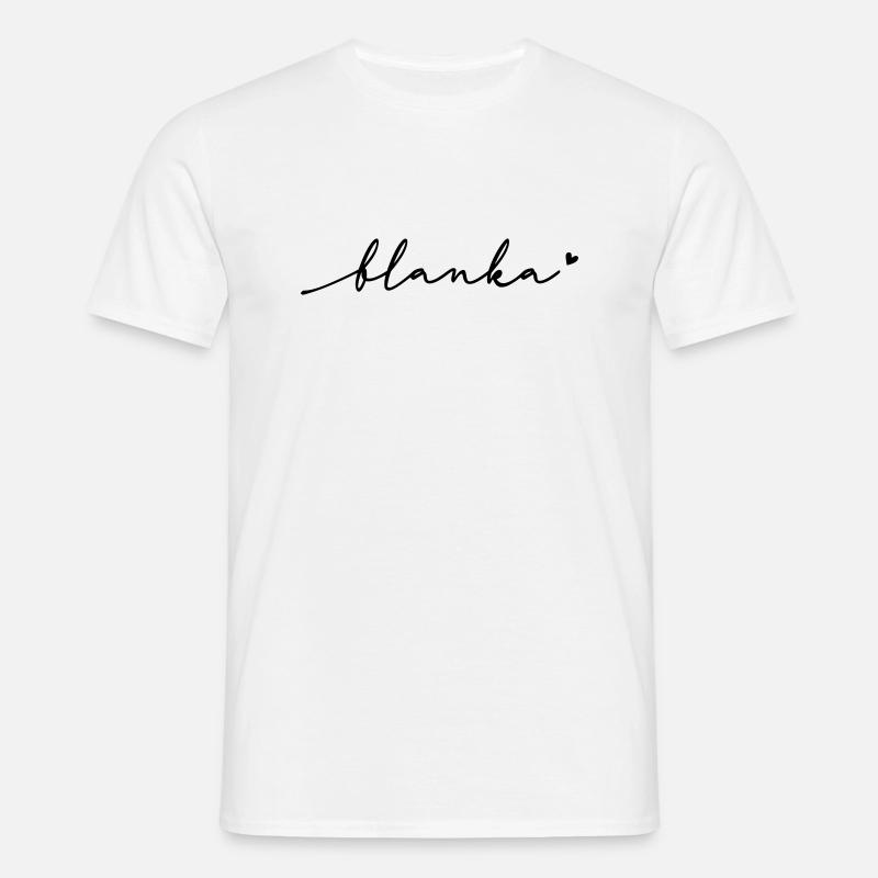 Blanka Cursive Name - Men's T-Shirt - white