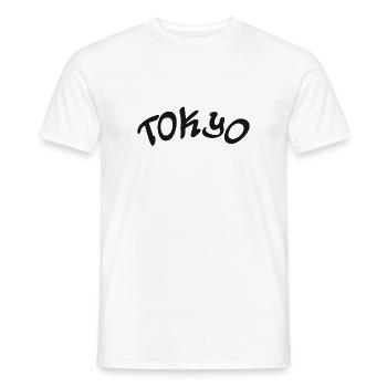 Tokyo - Japon - Japonais - Asie - Asie - T-shirt homme - blanc - Devant - AI Model Male 178 dark (178cm)