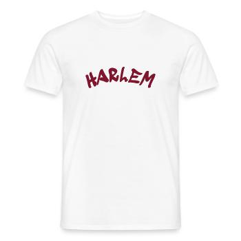 Harlem - New York City - USA - America - Men's T-Shirt - white - Front - AI Model Male 178 dark (178cm)