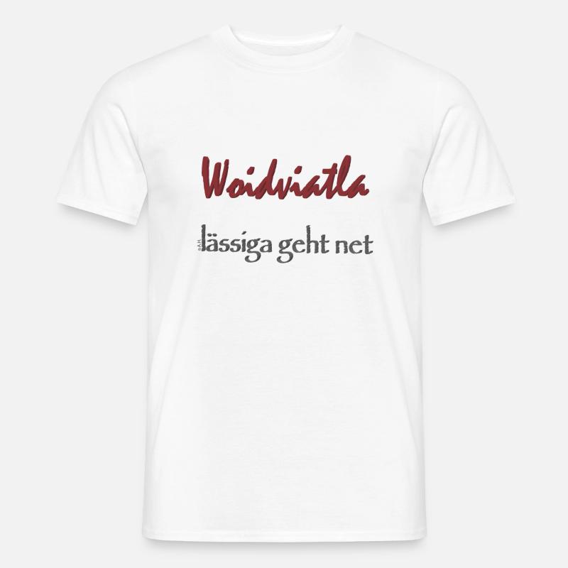 Woidviatla ne devient pas plus décontracté - T-shirt homme - blanc