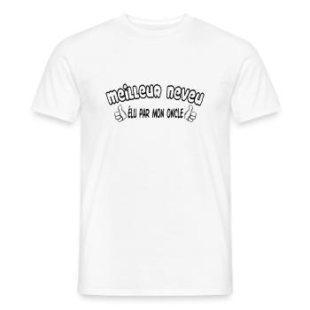 BESTER Neffe - Männer T-Shirt - Weiß - Vorne - AI Model Male 178 dark (178cm)