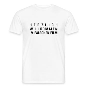 Funny Saying Picture Funny Humor Gift Idea - Men's T-Shirt - white - Front - AI Model Male 178 dark (178cm)
