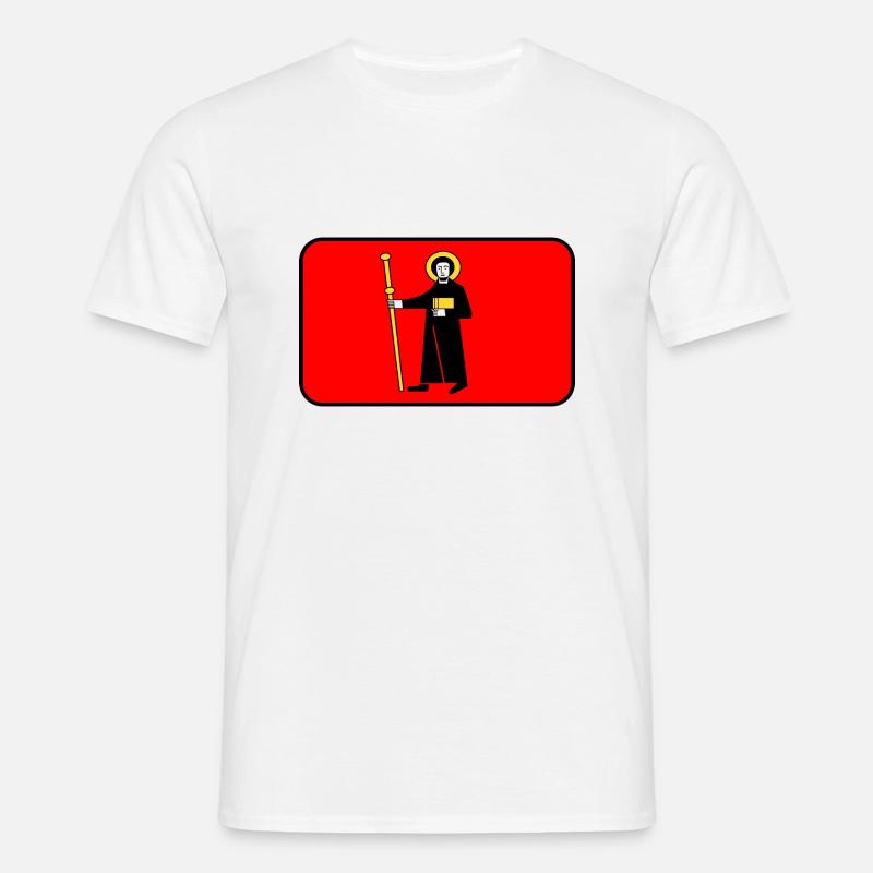 Flaggenvignette oder Logo von Glarus - Männer T-Shirt - Weiß