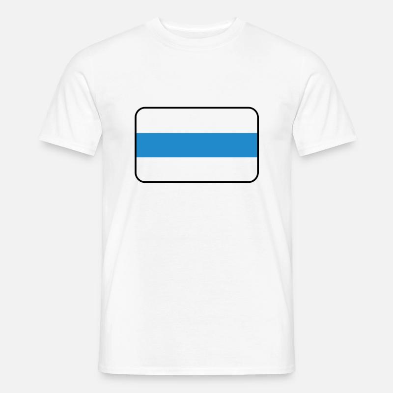 Flaggenvignette oder Logo von Zug - Männer T-Shirt - Weiß