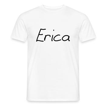 Erica - Männer T-Shirt - Weiß - Vorne - AI Model Male 178 dark (178cm)
