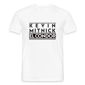 Kevin Mitnick / Geek / Informatique \ Design - T-shirt homme - blanc - Devant - AI Model Male 178 dark (178cm)